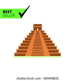 Maya pyramid icon
