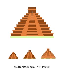 Maya pyramid icon