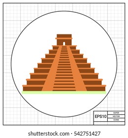 Maya pyramid icon