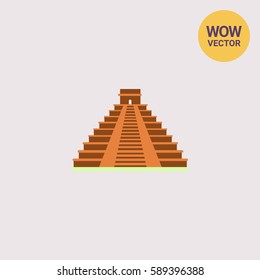 Maya pyramid icon