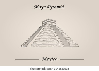 Maya Pyramid, Temple of Kukulkan