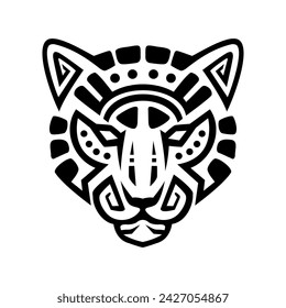 MAYA STYLE TIGER HEAD LOGO DESIGN