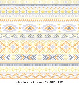 Mayan american indian pattern tribal ethnic motifs geometric vector background. Rich native american tribal motifs clothing fabric ethnic traditional design. Aztec symbol fabric print.