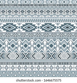 Maya-amerikanische indische Muster ethnische Motive aus Stämmen, die geometrische Vektorillustration Hintergrund. Cute einheimische amerikanische Stammesmotive bekleiden traditionelles Design. mexikanische Volksmode.