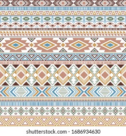 Mayan american indian pattern tribal ethnic motifs geometric vector background. Unusual native american tribal motifs textile print ethnic traditional design. Aztec symbol fabric print.