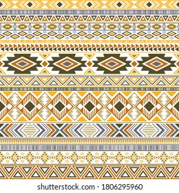 Mayan american indian pattern tribal ethnic motifs geometric vector background. Impressive native american tribal motifs clothing fabric ethnic traditional design. Mexican folk fashion.