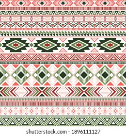 Mayan American Indian Pattern Tribal Ethnic Motifs Geometric Vector Background. Modern Native American Tribal Motifs Clothing Fabric Ethnic Traditional Design. Aztec Symbol Fabric Print.