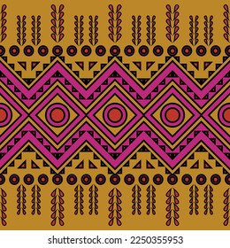 Mayan american indian pattern tribal ethnic motifs geometric vector background. Cute native american tribal motifs textile print ethnic traditional design. Mayan clothes pattern design.