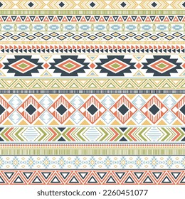Mayan american indian pattern tribal ethnic motifs geometric seamless background. Modern native american tribal motifs clothing fabric ethnic traditional design. Aztec symbol fabric print.
