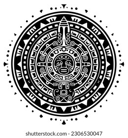 Totem-Tattoo-Vektorsymbol von Mayan Aztek