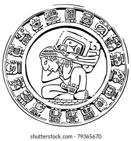 mayan calendar icon