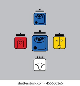 Mayan calendar symbol. Mayan calendar vector icon. Solar seal icon. Solar kin vector illustration. Dreamspell Mayan calendar. Year of the Blue Spectral Storm