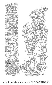 the mayan figure the counting of the time