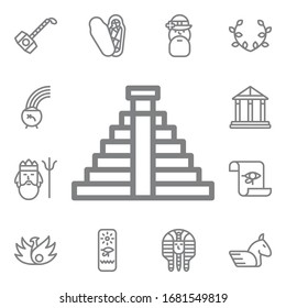 Mayan icon. Mythology icons universal set for web and mobile