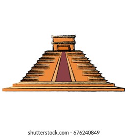 Mayan pyramid monument