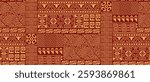 Mayan seamless pattern. Mexican african polynesian tiki aztec abstract tribal ethnic motif texture fabric print, decorative indian tribe ornament rugs, swanky vector illustration