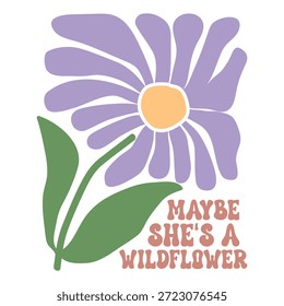 Talvez ela seja um arquivo de vetor de design Wildflower