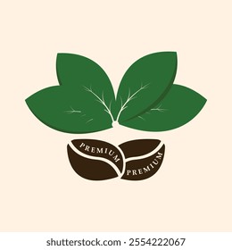 Maybe this vector icon image or logo is suitable for those of you who are looking for the front view of your company that sells coffee plant seeds or maybe your company is engaged in coffee production