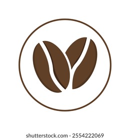 Maybe this vector icon image or logo is suitable for those of you who are looking for the front view of your company that sells coffee plant seeds or maybe your company is engaged in coffee production