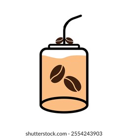 Maybe this vector icon image or logo is suitable for those of you who are looking for the front view of your company that sells coffee plant seeds or maybe your company is engaged in coffee production