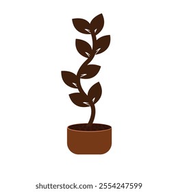 Maybe this vector icon image or logo is suitable for those of you who are looking for the front view of your company that sells coffee plant seeds or maybe your company is engaged in coffee production