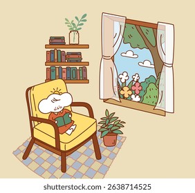 Maychan daily life illustration character