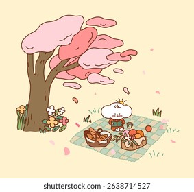 Maychan daily life illustration character