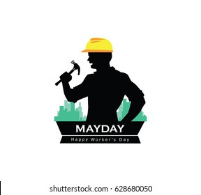 mayday, labor day, happy worker day, illustration, grapich design, icon, element, and symbol. celebration day.