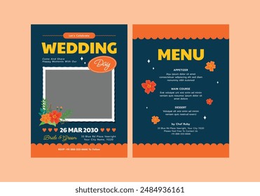 Mayhem Wedding Invitation Template, Wedding Invites, save the date, Birthday Invites, Video Invites, E-Cards.