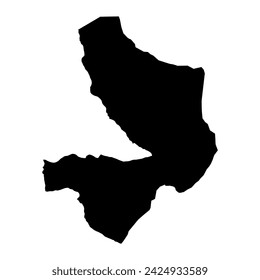 Mayo Kebbi Est Region map, administrative division of Chad. Vector illustration.