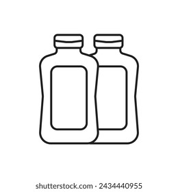 Mayo sauce bottle icon design, isolated on white background, vector illustration