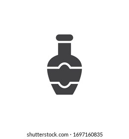 Mayo sauce bottle vector icon. Condiment jar filled flat sign for mobile concept and web design. Ketchup bottle glyph icon. Symbol, logo illustration. Vector graphics