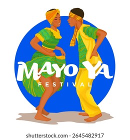 Mayo Ya! Festival. Traditional May Palo dance in Bluefields Nicaragua.