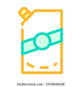 mayonnaise bag color icon vector. mayonnaise bag sign. isolated symbol illustration