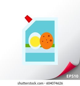 Mayonnaise in bag icon