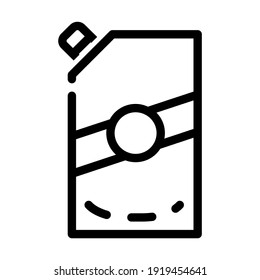 vector de icono de la línea de la maleta mayonesa. señal de la bolsa de mayonesa. símbolo de contorno aislado ilustración negra
