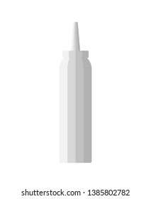 Mayonnaise bottle isolated. Food Vector  