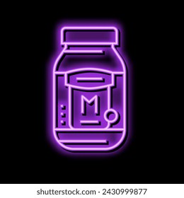 mayonnaise bottle sauce food neon light sign vector. mayonnaise bottle sauce food illustration