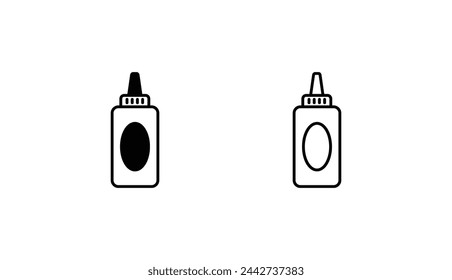 Mayonnaise icon design with white background stock illustration