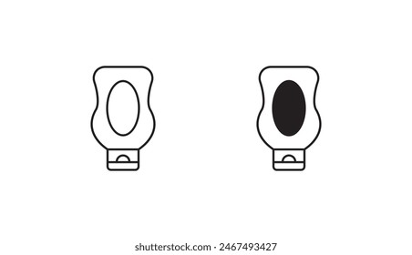 Mayonnaise icon design with white background stock illustration