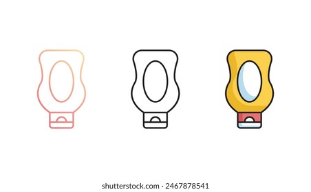 Mayonnaise icon design with white background stock illustration