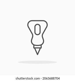 Mayonnaise Ikone. Bearbeitbarer Stroke und Pixel perfekt. Rahmenstil. Vektorgrafik. Genießen Sie dieses Symbol für Ihr Projekt.