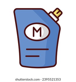 Mayonnaise icon isolate white background vector stock illustration.