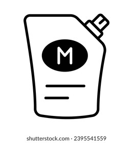 Mayonnaise icon isolate white background vector stock illustration.
