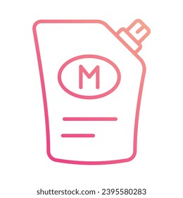 Mayonnaise icon isolate white background vector stock illustration.