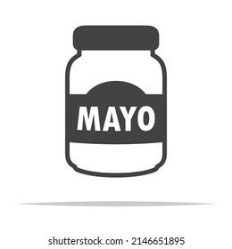 Mayonnaise icon transparent vector isolated