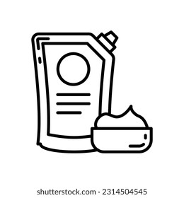 Mayonnaise icon in vector. Illustration