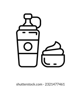 Mayonnaise icon in vector. Illustration