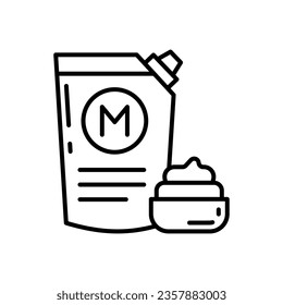 Mayonnaise icon in vector. Illustration