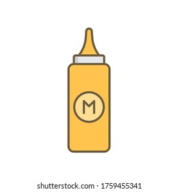 Mayonnaise jar vector icon symbol isolated on white background